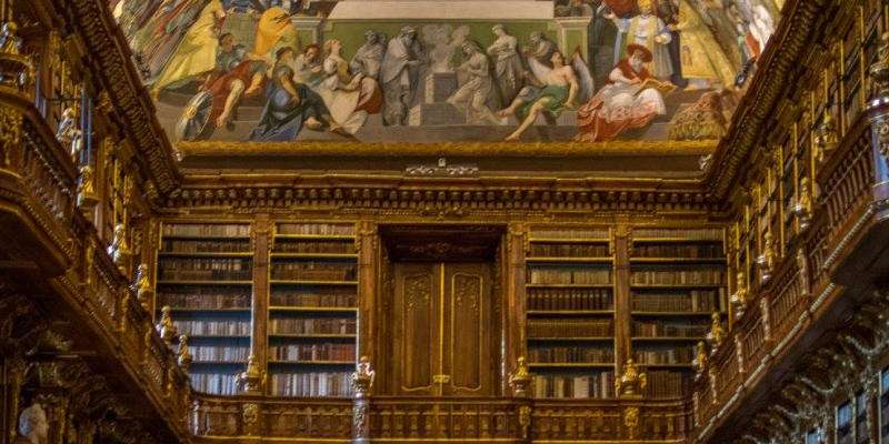 Strahov klooster en bibliotheek praag