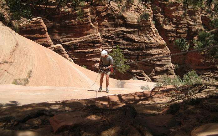 zion national park rotsklimmen
