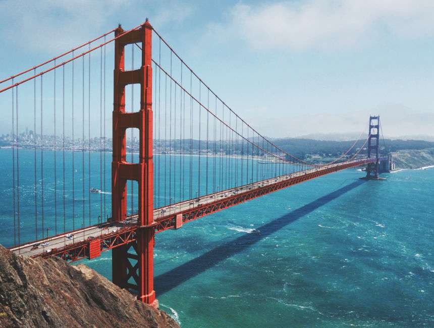 golden gate bridge amerika auto huren